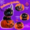 LET'S RESIN Halloween Resin Molds Silicone, Ghost Silicone Molds & Cat Pumpkin Epoxy Resin Molds with Witch Hat,Perfect for Resin Casting,Halloween Party, Thanksgiving Autumn Decor, Gifts(2PCS)